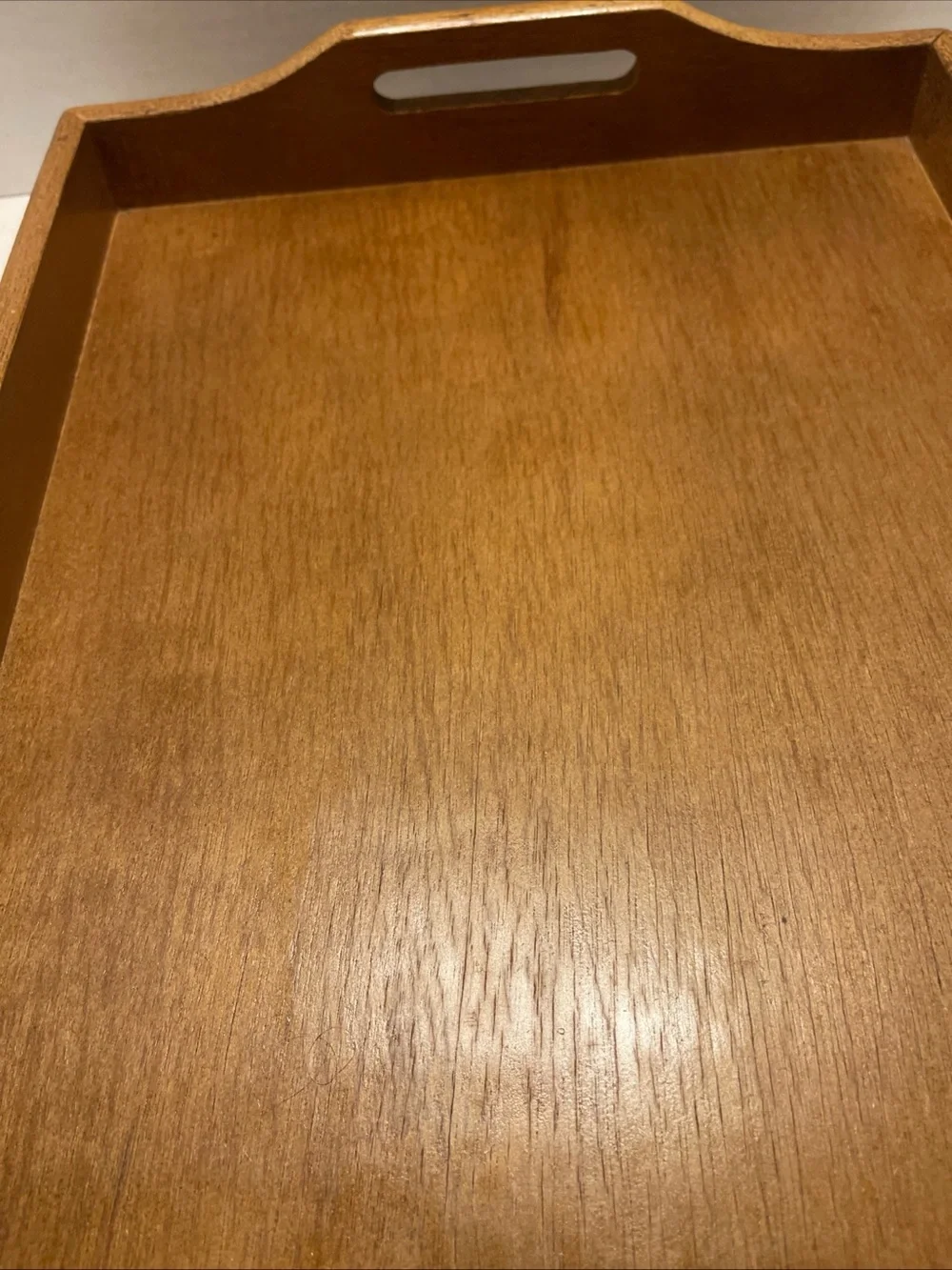 Bombay Wood Serving Tray with Brass Accents - Brown vintage